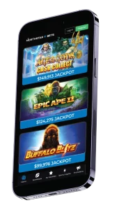 image of jackpots listed from northstarbets product on an iphone