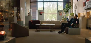 office lobby setting